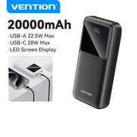 Vention 22.5W Power Bank Fast Charge 20000mAh Portable PowerBank for iPhone 15 Pro Max Xiaomi 10000mAh Portable Battery Charger
