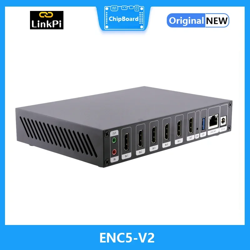 [ENC5-V2] HDMI-кодер-декодер 4K 1080P NDI HX SRT RTMP RTSP прямая трансляция IPTV IPCam