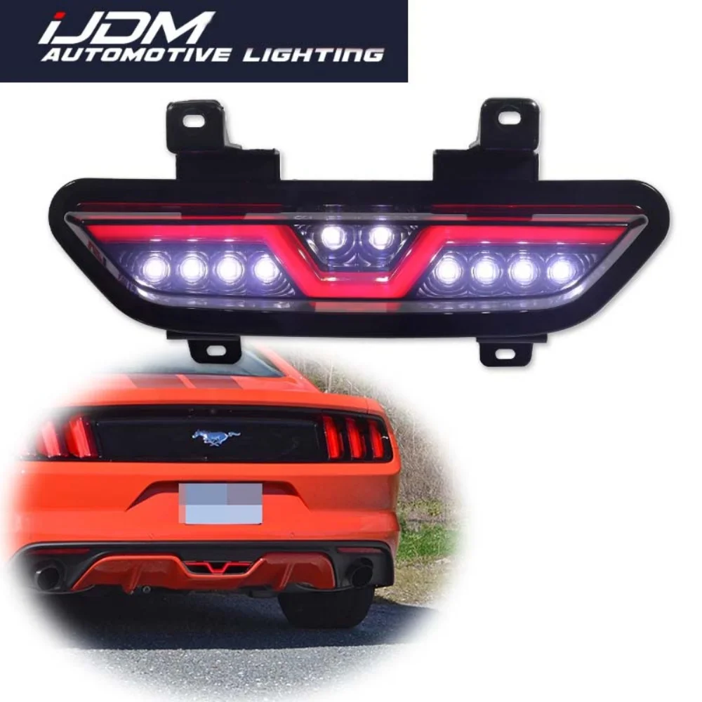 

For Ford Mustang 2015 2016 2017 Car LED Tail Light Rear Fog Light Backup Reverse Light F1 Style Strobe Brake Light Stop Light