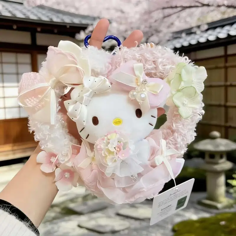 

Милый плюшевый брелок Hello Kitty: лимитированная весенняя серия, кролик, котёнок КТ, подарок, подвеска для сумки, мягкая игрушка, украшение, декор