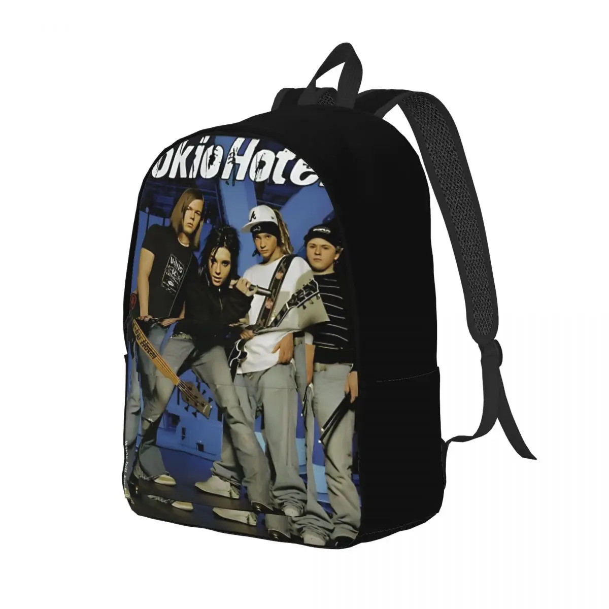 Music Band Tokio Hotel Classical Backpack with Pocket Student Business Pop Music Daypack for Men Women College Shoulder Bag