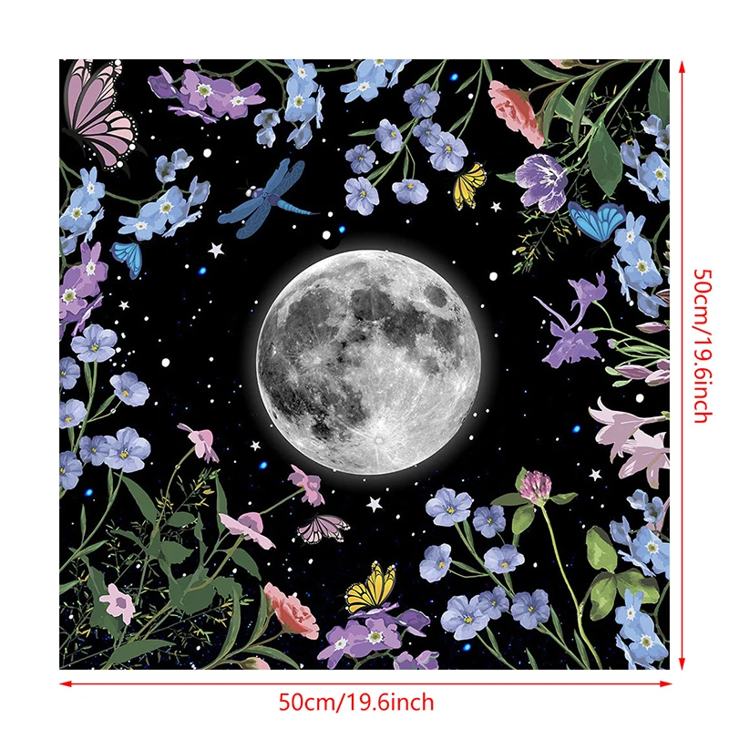 9 Types Tarot Card Tablecloth Altars Cloth Trees Of Life Tablecloth Astrology Divinations Non-Slip Mat Tapestry Home Decors 50cm