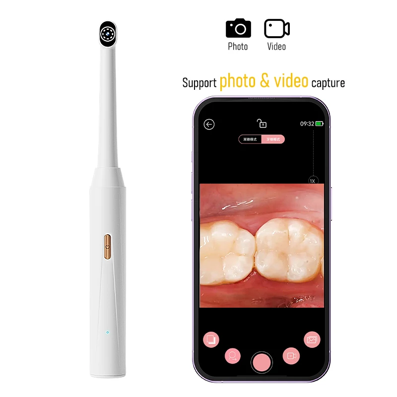 Handheld WIFI Endoscope Video Camera with 8 LED Lights Digital Wireless Inspection Borescope USB-C Charging For Smart Phones