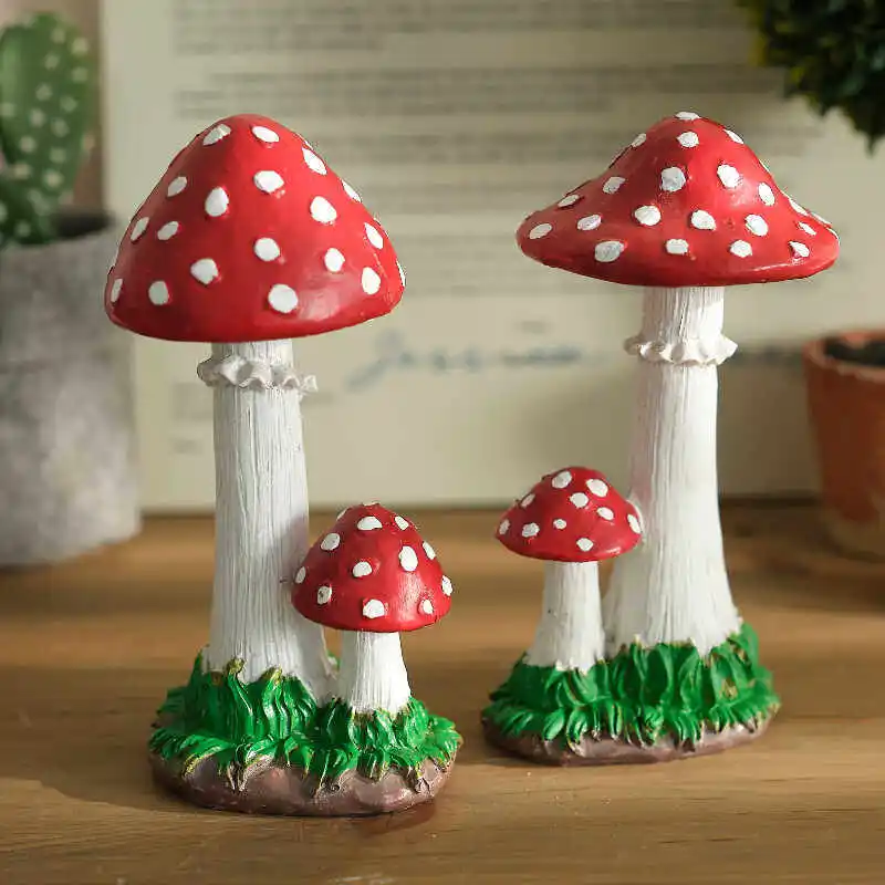 Outdoor Simulated Mushroom Ornament Villa Garden Landscape Sculpture Sketch Garden Courtyard Kindergarten Plant Decoration