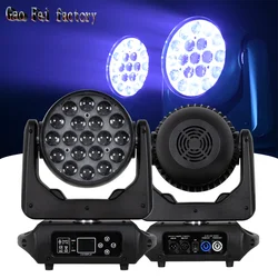 Novo design led zoom lavagem 19x15w lira rgbw movendo a cabeça luzes dmx para palco festa mostrar tv preço de fábrica boa qualidade