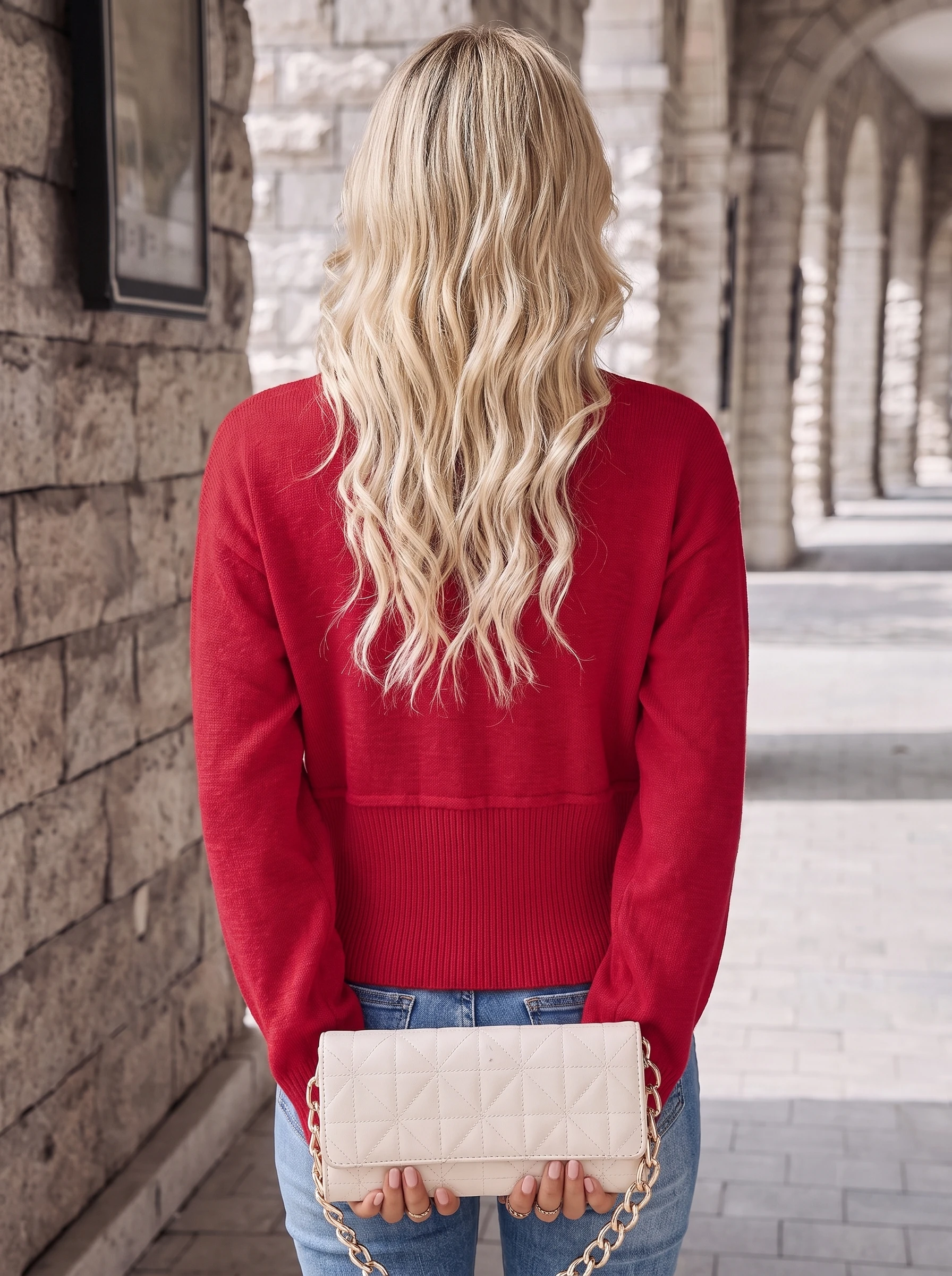 Autumn Winter Women Cropped Knit Cardigan Long Sleeve O‑Neck Heart‑Shaped Button Waist‑Cinch Slim Casual Ladies Streetwear Sweat