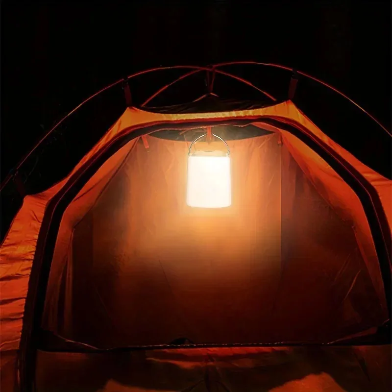Linterna LED recargable para acampar al aire libre, gancho, luz superbrillante, luz de tienda, luz de emergencia nocturna, luz de Camping portátil