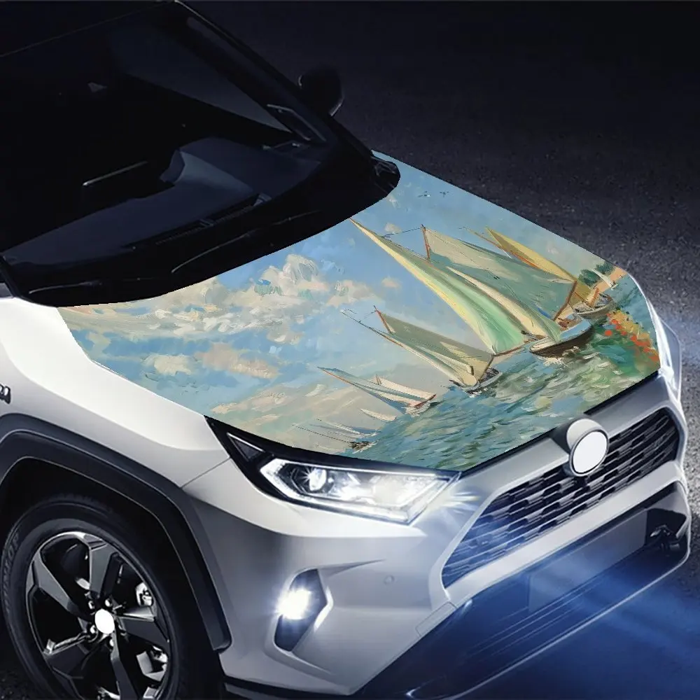 مجموعة الشراع، شارات غطاء محرك السيارة؛ خطوط جسم سباق السيارات؛ ملصقات الفينيل لتعديل شارات ملحقات الديكور الخارجي