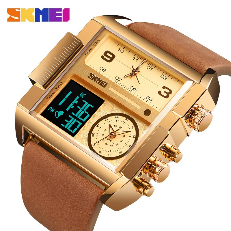 

Official brand free shippingSquare Large Dial Men's Business Electronic Watch