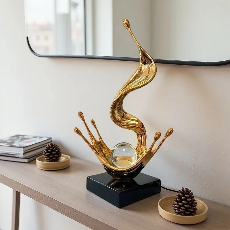 Abstract medieval ornaments, modern minimalist living room dining room creative niche entrance sculpture