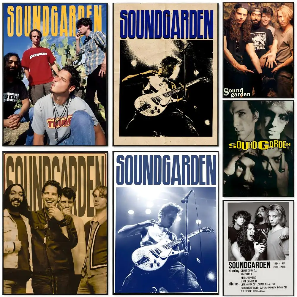 Soundgarden Poster HD Waterproof Self-Adhesive Wall Art – Multi-Scene Use, Top Gift Pick