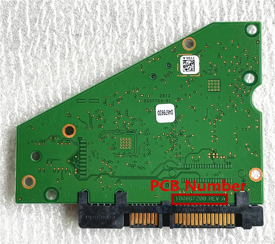 100847224 REV A  REV C / EVN02 100867200 REV A  100863844 REV A / Seagate Desktop Hard Disk Circuit Board / 8291 / 7199 / 3888