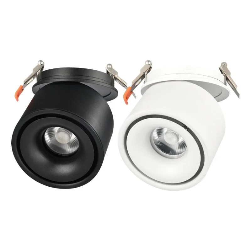 

360 Degree Rotating COB Spot Led Downlight Dimmable Embedded Ceiling Spotlight lamp Adjustment 7W12W15W AC85V-285V Home Lighting