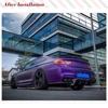 カーボンファイバーリアバンパーリップディフューザー,BMW 6シリーズf06f12 f13 m6 m tech m sport 2013-2016用スポイラー,3個 3