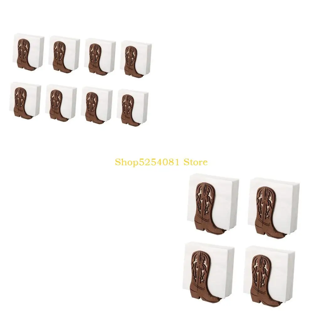 AXYC Traditional Western Boot Napkin Rack Suitable For Christmas Decoration