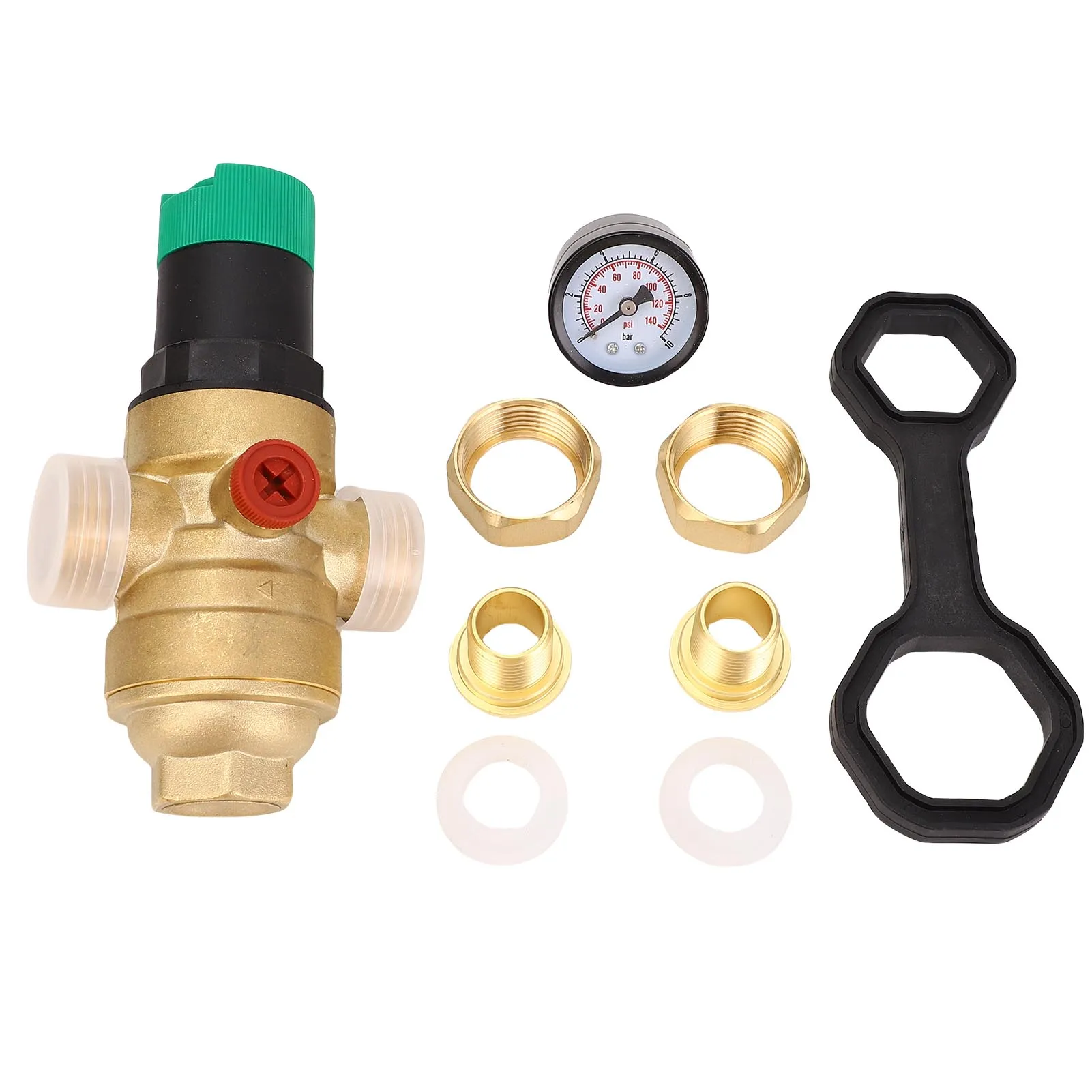 

Регулятор давления воды латунный с фильтром 40 микрон и манометром для питьевой воды