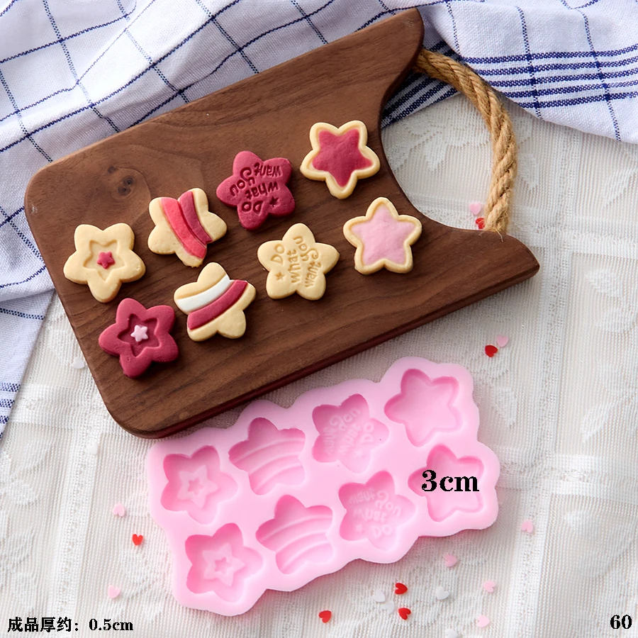 Mirosie DIY Waffle Biscuit Silicone Mold Bunny Bear Chocolate Fondant Cake Mold Baking Accessories Cake Decorating Tools