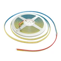 12V 24V DC CCT COB LED Strip Light 2700K to 6500K Color-Changing LED Tape Linear Double Color RA90 Dimmable Ribbon 5mm 8mm Width 4