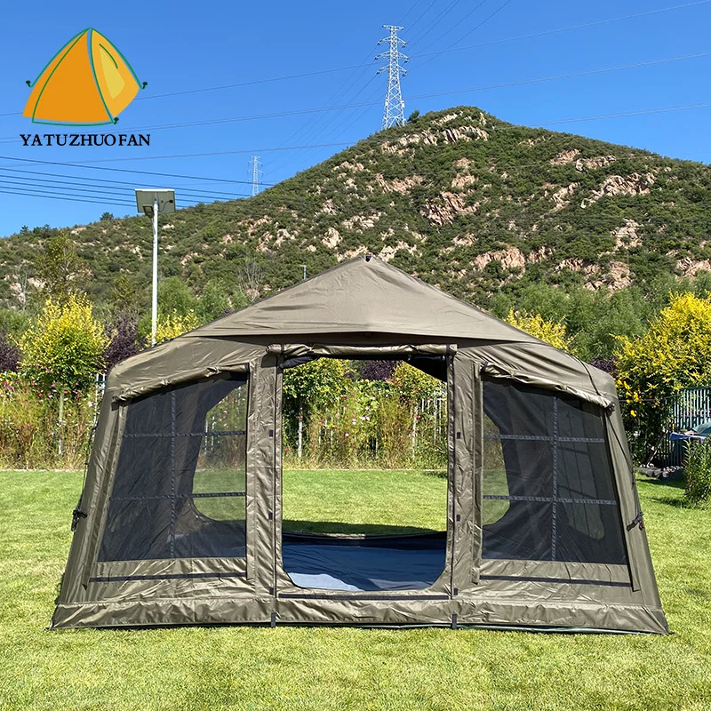 

Hot Sales Air Glamping Easy Setup Waterproof and Windproof Blow up Tent 4 Seasons Cotton Cabin Inflatable Camping Tents