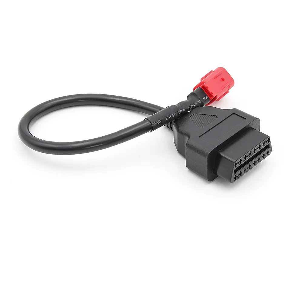 For Honda Motorcycle OBD Adaptor 16pin to 6pin OBD2 Diagnostic Cable Extension Connector for Suzuki Yamaha BENELLI