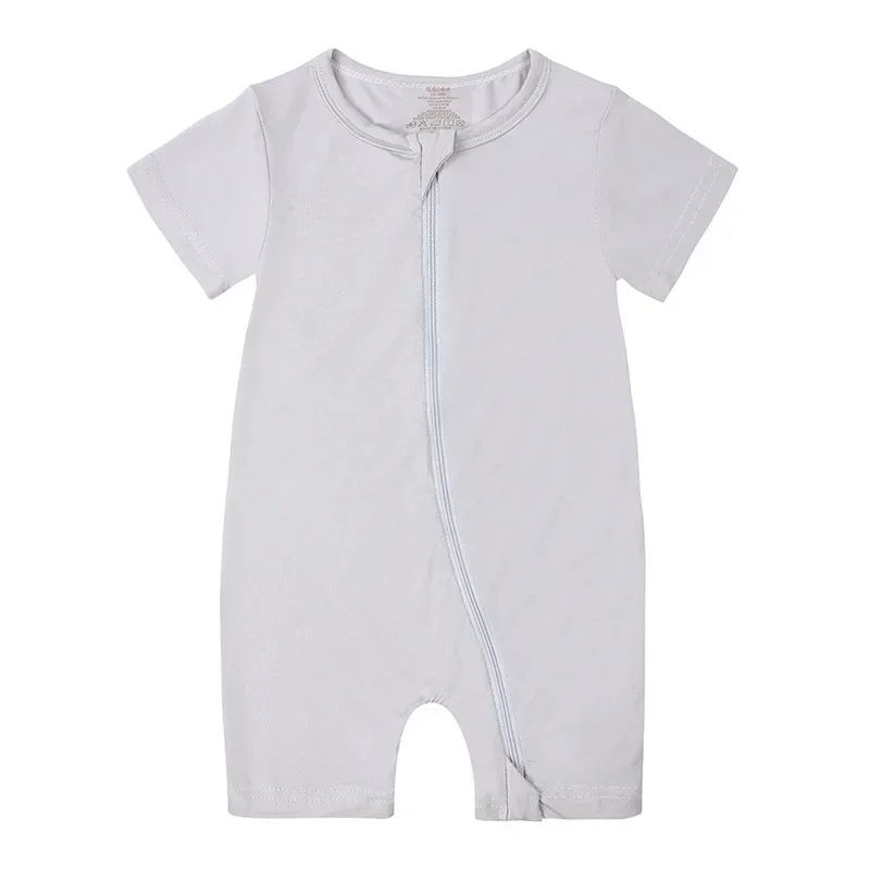 Baby Bamboo Pajama Short Sleeve Jumpsuit 0-24 Months Summer Girl Costume Rompers Boy Sleepwear For Newborns Bodysuit