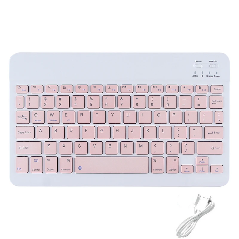 10 inch Wireless Keyboard Russian Spanish Korean Keyboard For iPad Air Pro Tablet For Android IOS Windows