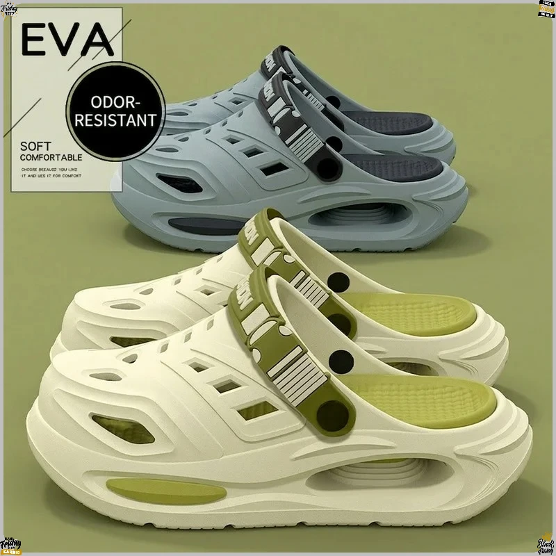 Men  EVA Clogs Surgery Room Slippers Summer Non Slip Breathable Anti-Odor Outdoor Drainage Hole Sandals Medical Grade Footwear