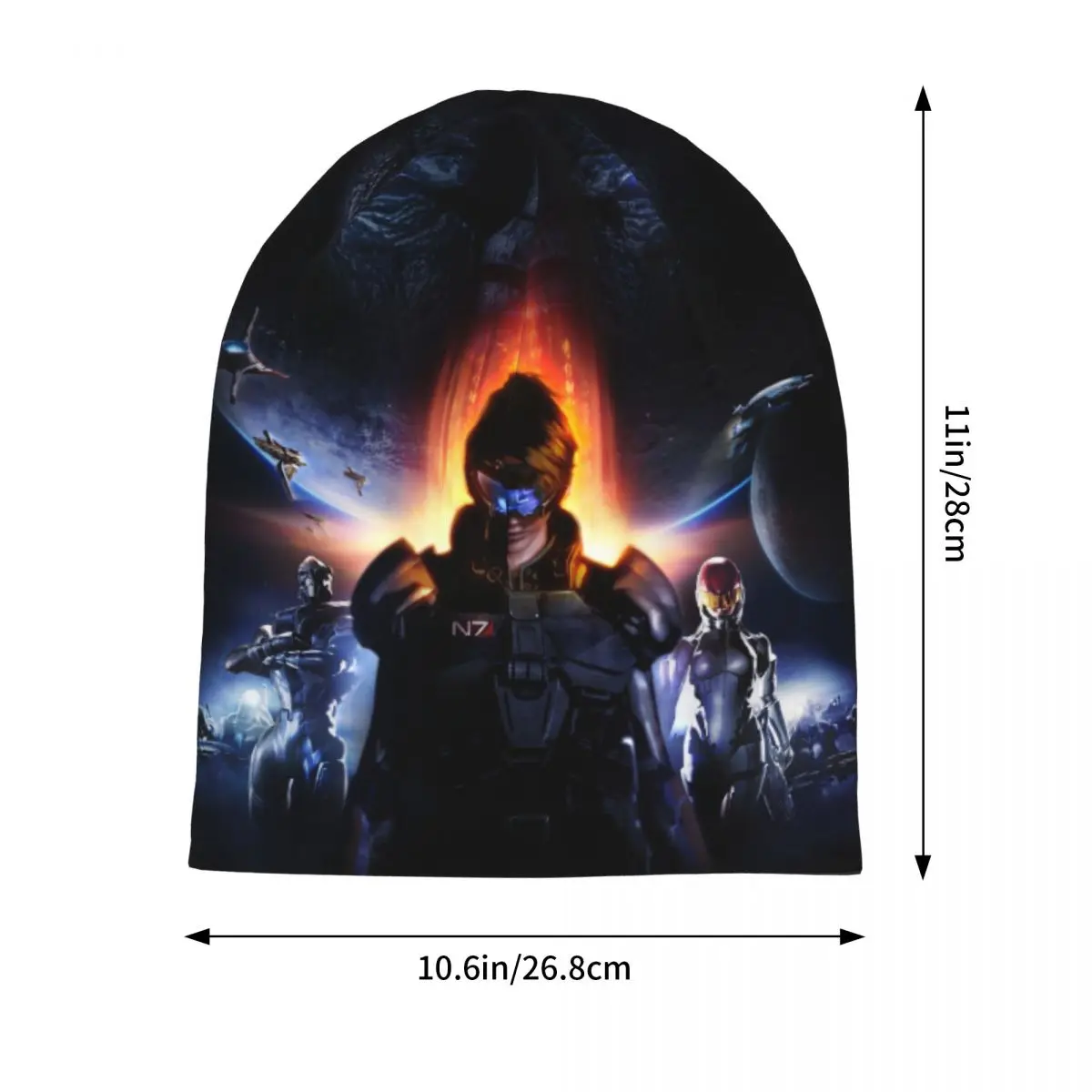 Effect Mass Game Skullies Beanies Hats Autumn Winter Men Women Outdoor Caps Warm Dual-use Bonnet Hats
