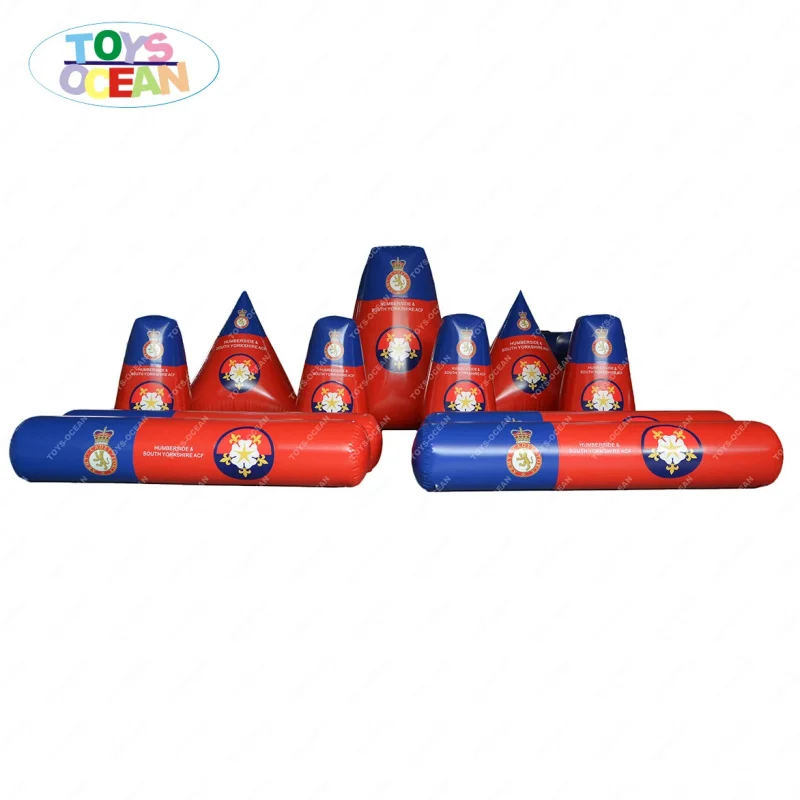 Outdoor Competitive Games Inflatable Bunker Set for Paintball Shooting Archery Arena