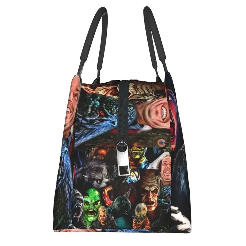 Horror Movie Collage Insulated Lunch Bags for Women Resuable Thermal Cooler Bento Box Office Picnic Travel