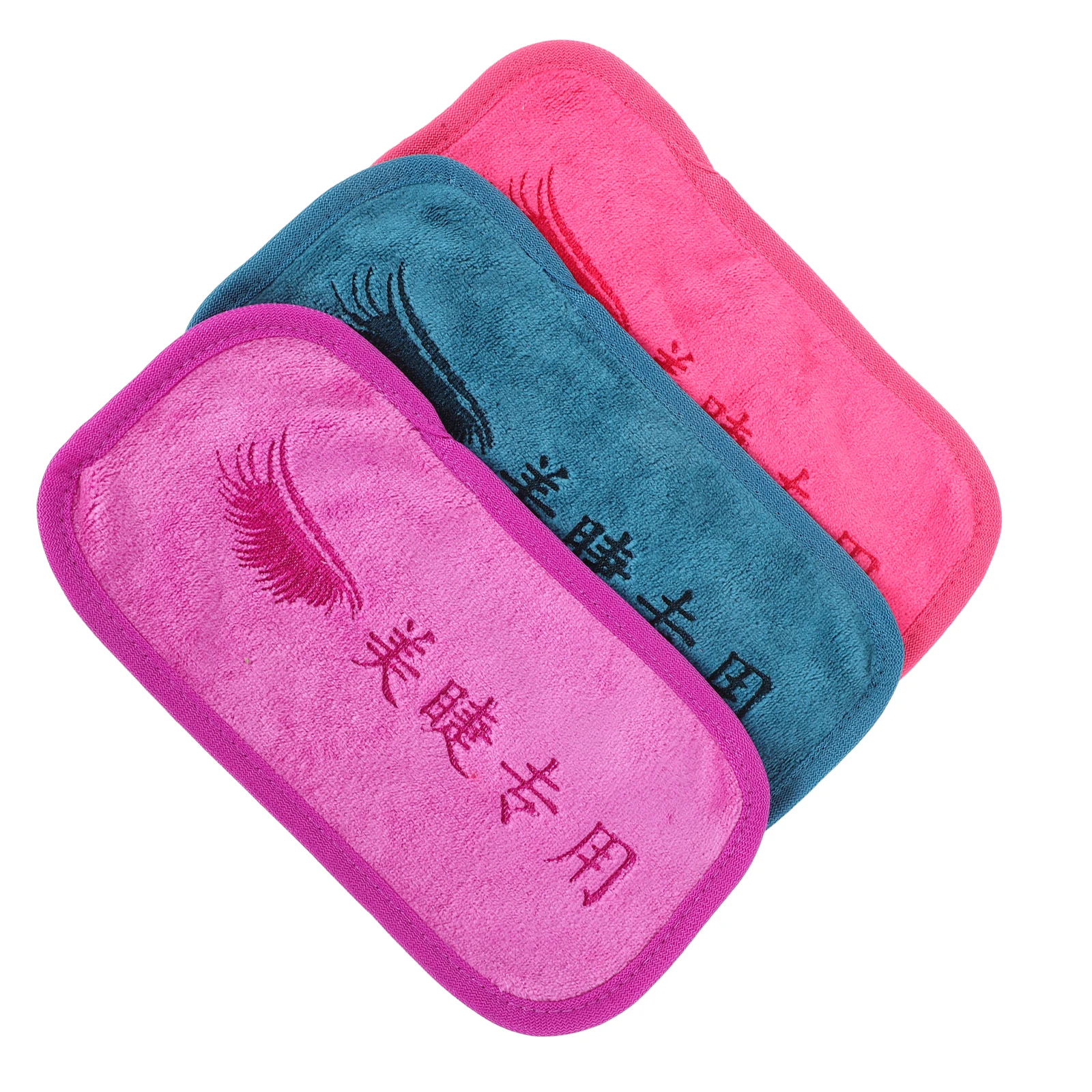 

3Pcs Makeup Towel for Eyelash Extensions Non-Irritating Fabric Forehead Pad Beauty Washcloth Lash Station Accessory