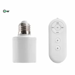 Smart Lamp Holder Wireless Remote Control Switch Timing Module with E27 110V 220V Lights for Smart Home Power Supply