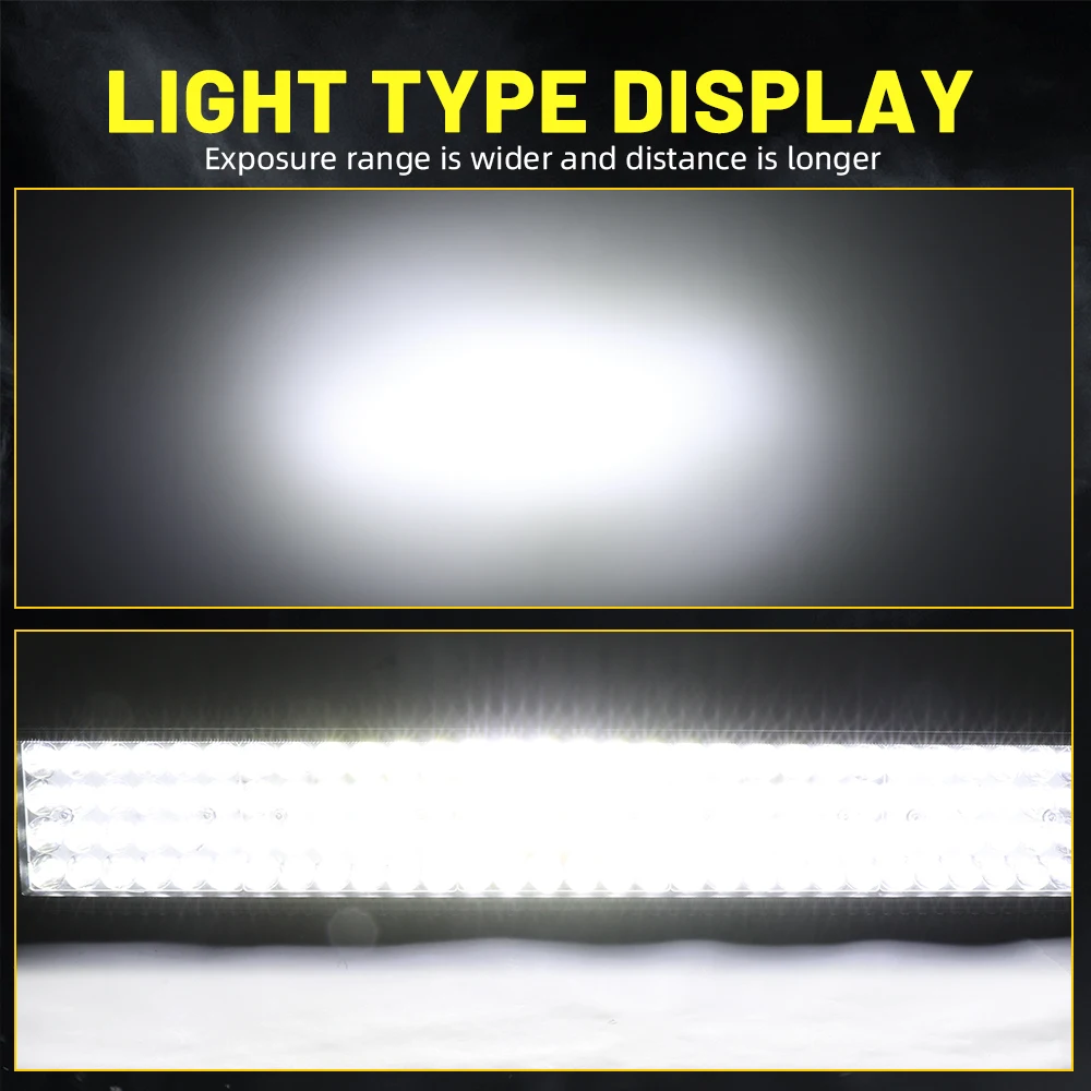 CO LIGHT 4-Rows LED Light Bar 12" 20" 28" 90000LM Spot Flood Combo Beam Driving Off Road Work Light for Truck Pickup ATV UTV SUV view 2