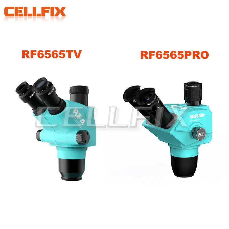 RF4 Trinocular 6.5-65X Zoom RF6565PRO RF6565TV Microscope Head Synchronous Zoom Lens Apply To Stereo Magnification Microscope