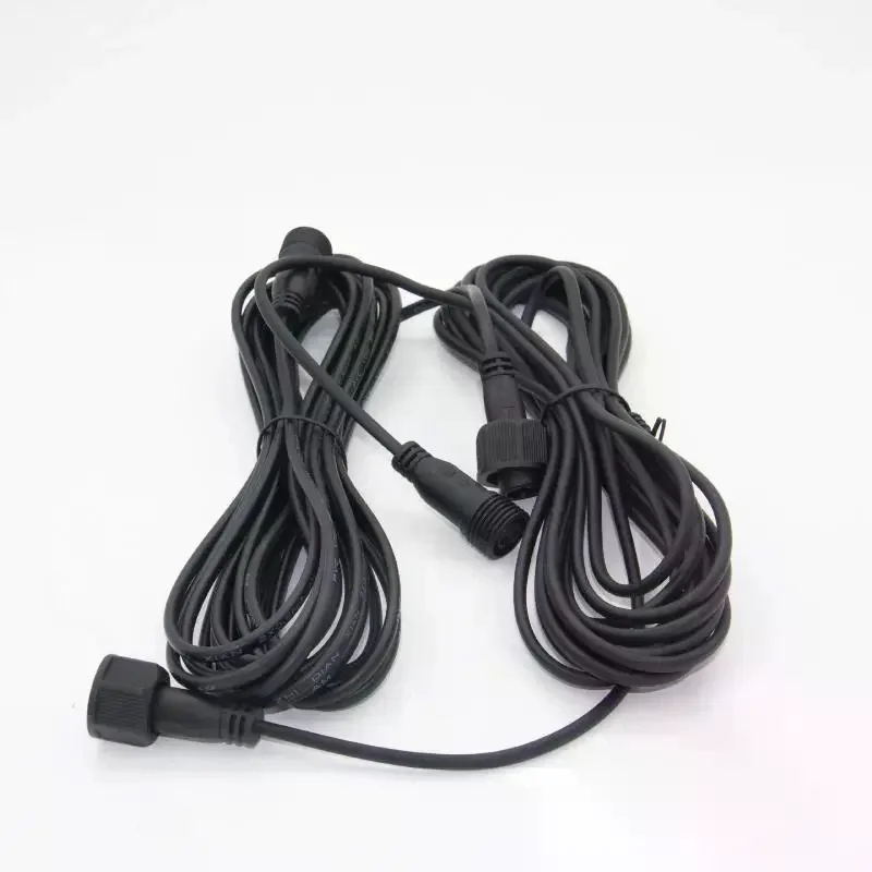 1Pcs Extension Cable, 1-10 Meter, Male/Female 2 Pin, Waterproof For Floodlight & Solar Spotlight, Universal