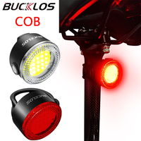 BUCKLOS Cycling Lights COB Bicycle Headlight Taillight LED Bike Front Rear Light Ultralight Riding Warning Lamp Road MTB Lantern