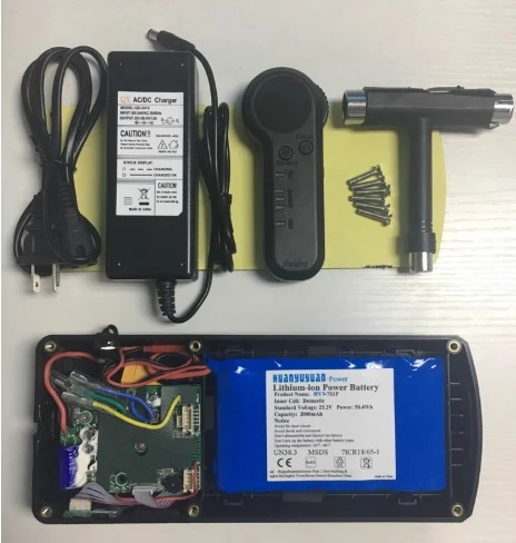 Wireless Remote Control Electric Skateboard Conversion Kit with Controller Battery Box