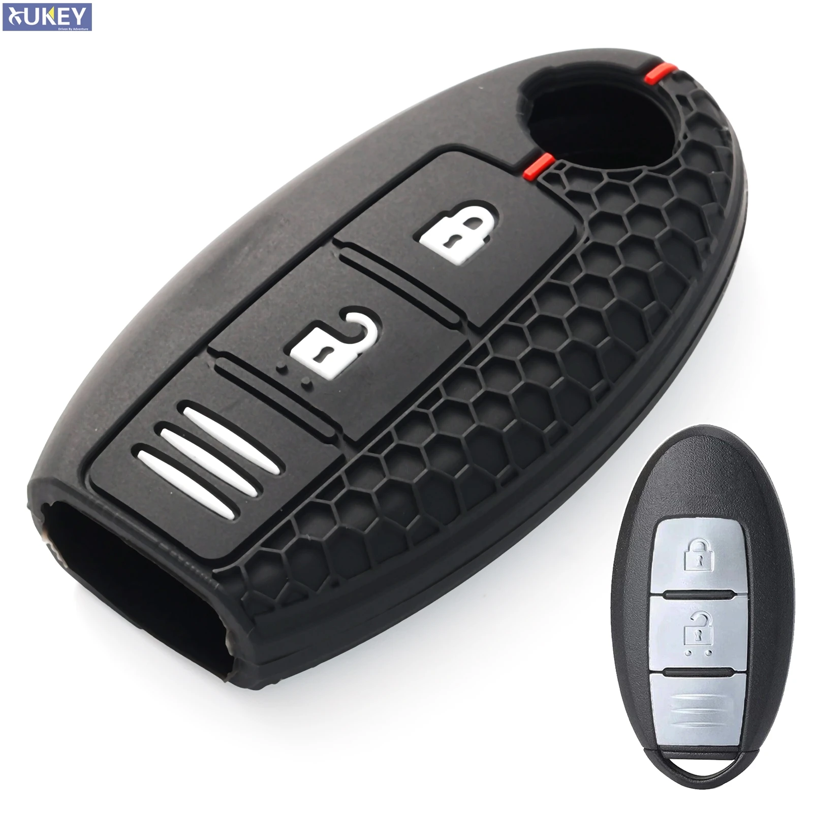 3 Button Key Case Cover Silicone For Nissan Qashqai Pulsar Note Tiida Wingroad NV200 Leaf Cube March 370Z Micra Juke F15