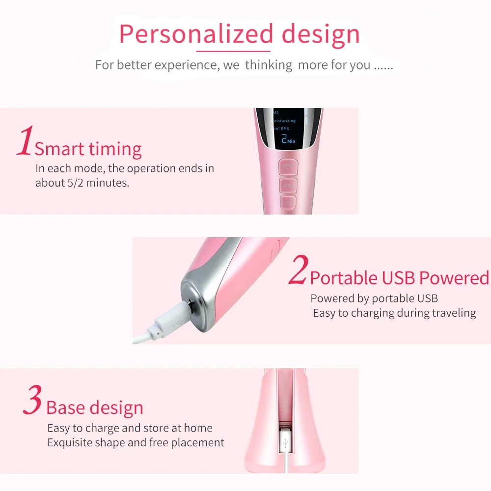 Face Massager LED Photon Skin Rejuvenation Beauty Devices Deep Cleansing Facial Lift Eyes Care Wrinkle Remove Cosmetic Apparatus