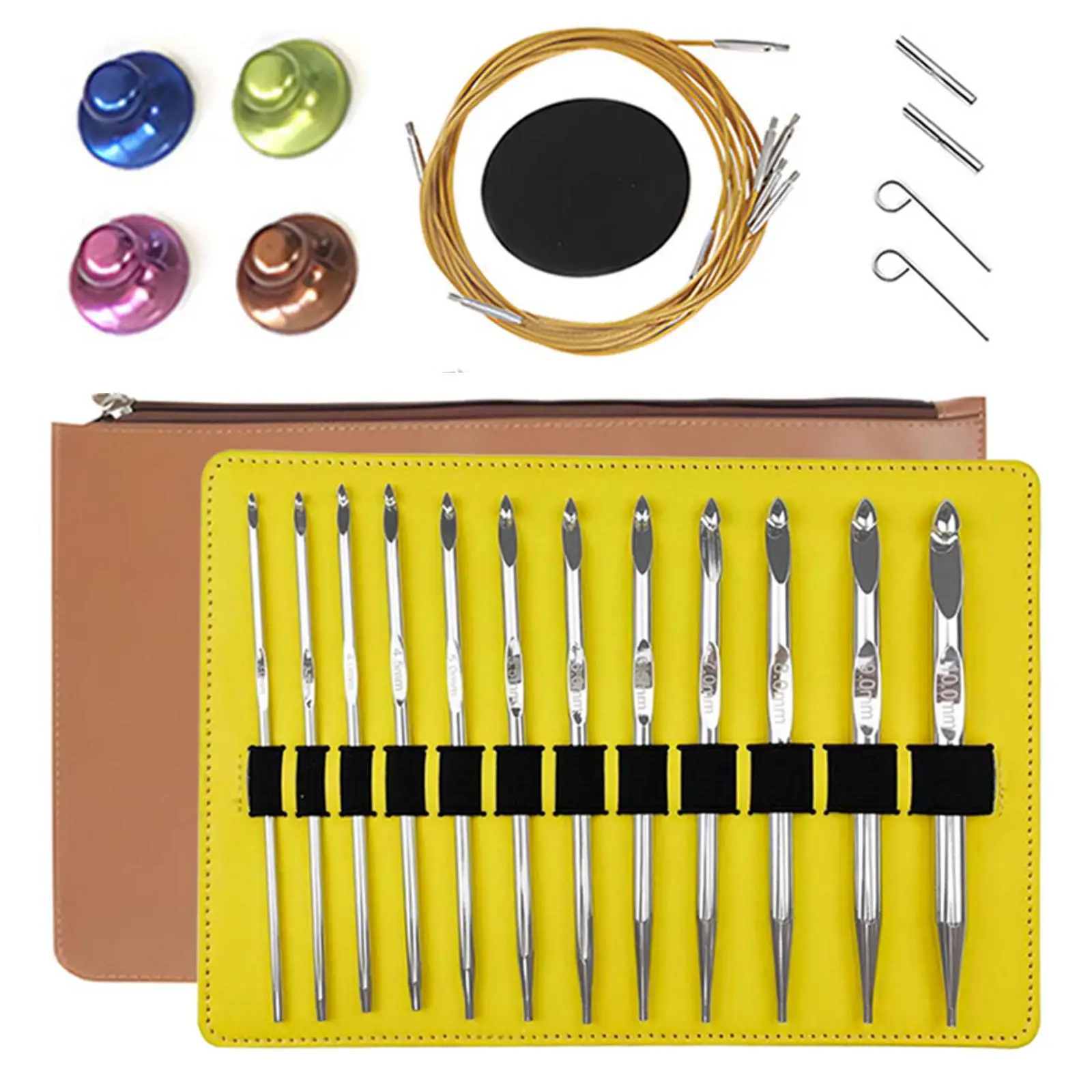 Circular Knitting Needle Set Knitting Craft Tool for Knitter Socks Quilting