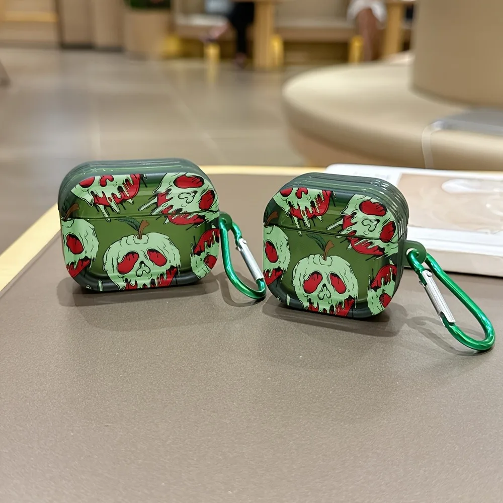 Red Eye Skull Halloween Print Bluetooth Wireless Headset Case for AirPods 4/3/2/1Case For AirPods Pro3/Pro2/Pro Protective Cover view 2