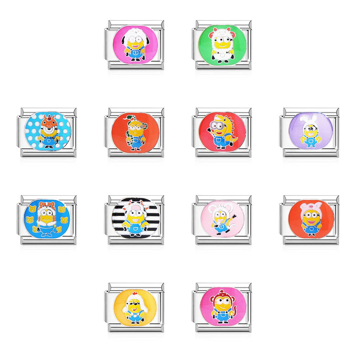 متجر سحر إيطالي سوار إيطالي ساحر 9 ملم سلسلة صفراء لطيفة صغيرة يمكنك صنعها بنفسك