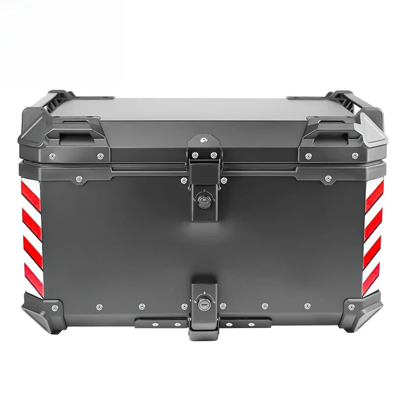 Factory Hot Selling 85L Silver Delivery Top case Set Aluminum Alloy  Accessories Motorcycle Trunk Tai