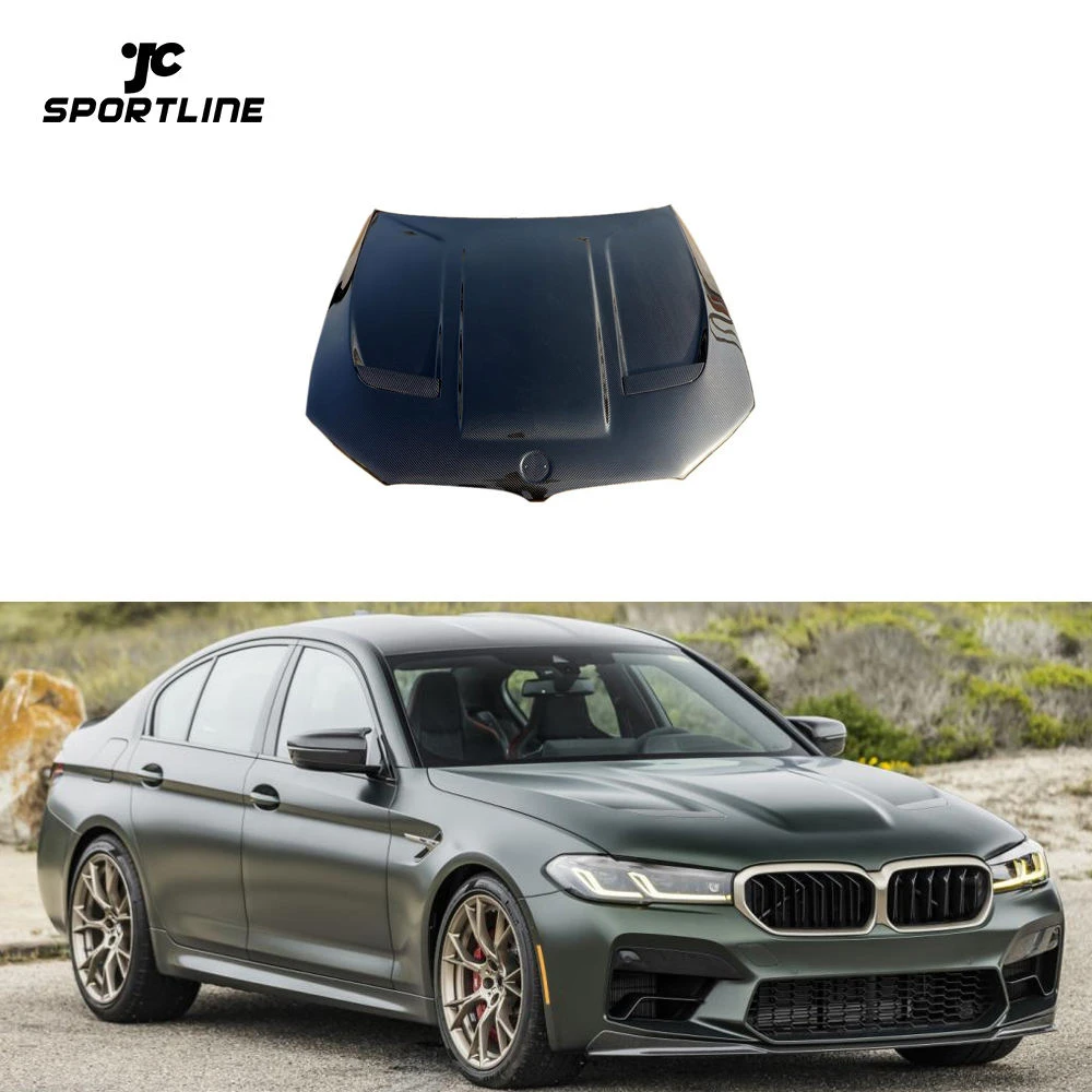 Real dry carbob fiber hood/Engine hood for BMW F90 M5 2018-2023，After actual installation test