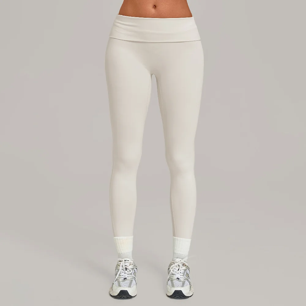 Fold Over Waist Yoga Pants Women's High Waist Gym Fitness Tights Breathable Running Workout Leggings Female Gym Yoga Clothing