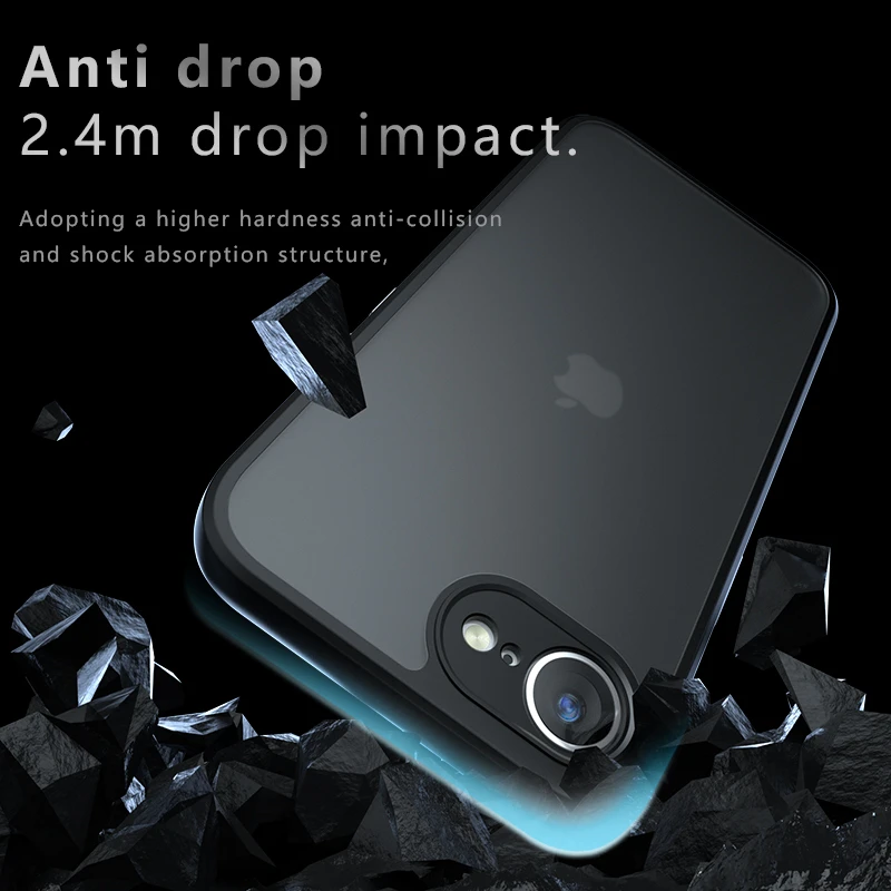 For iphone 16e Frosted Case iphone 16e SE4 SE 2025 Funda Cover Coque Matte Transparent PC Shockproof TPU Back Case iphone 16e