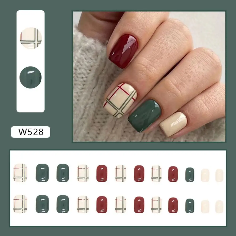 24 pçs manicure diy imprensa em unhas borda branca unhas falsas oval longo francês