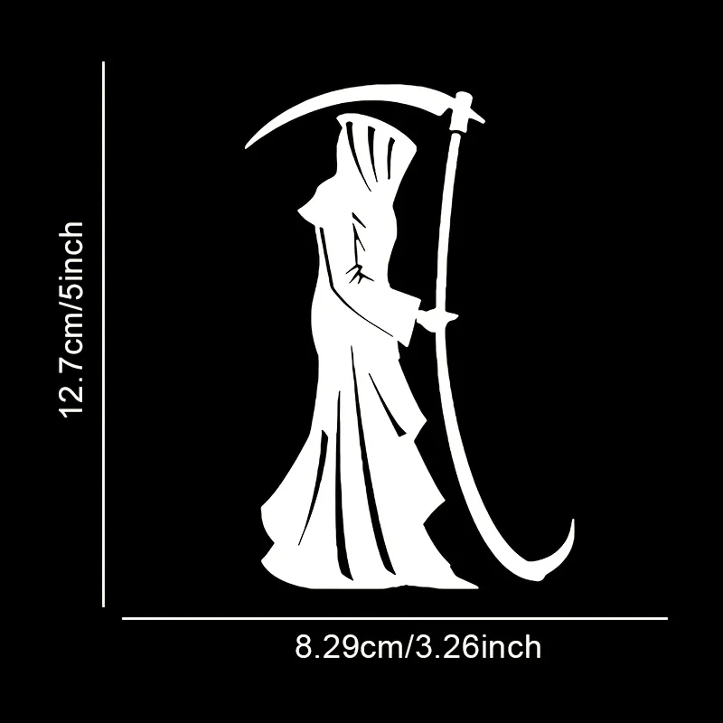 ملصقات فيلم Grim Reaper متعددة الألوان - ملصقات أوتوماتيكية مقاومة للطقس والأشعة فوق البنفسجية للسيارات والدراجات النارية والشاحنات #2