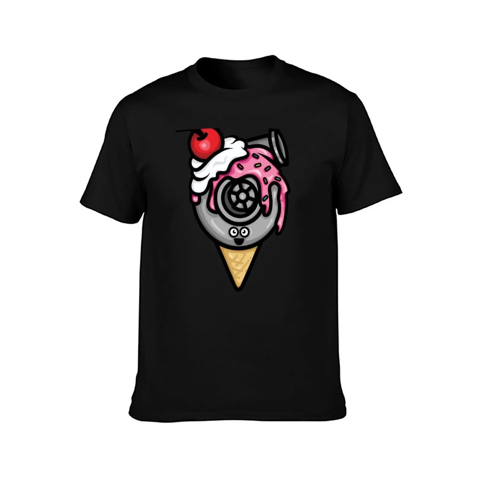 Cutest Turbo - Strawberry with Sprinkles Ice Cream T-Shirt Big and Tall Casual T-Shirt