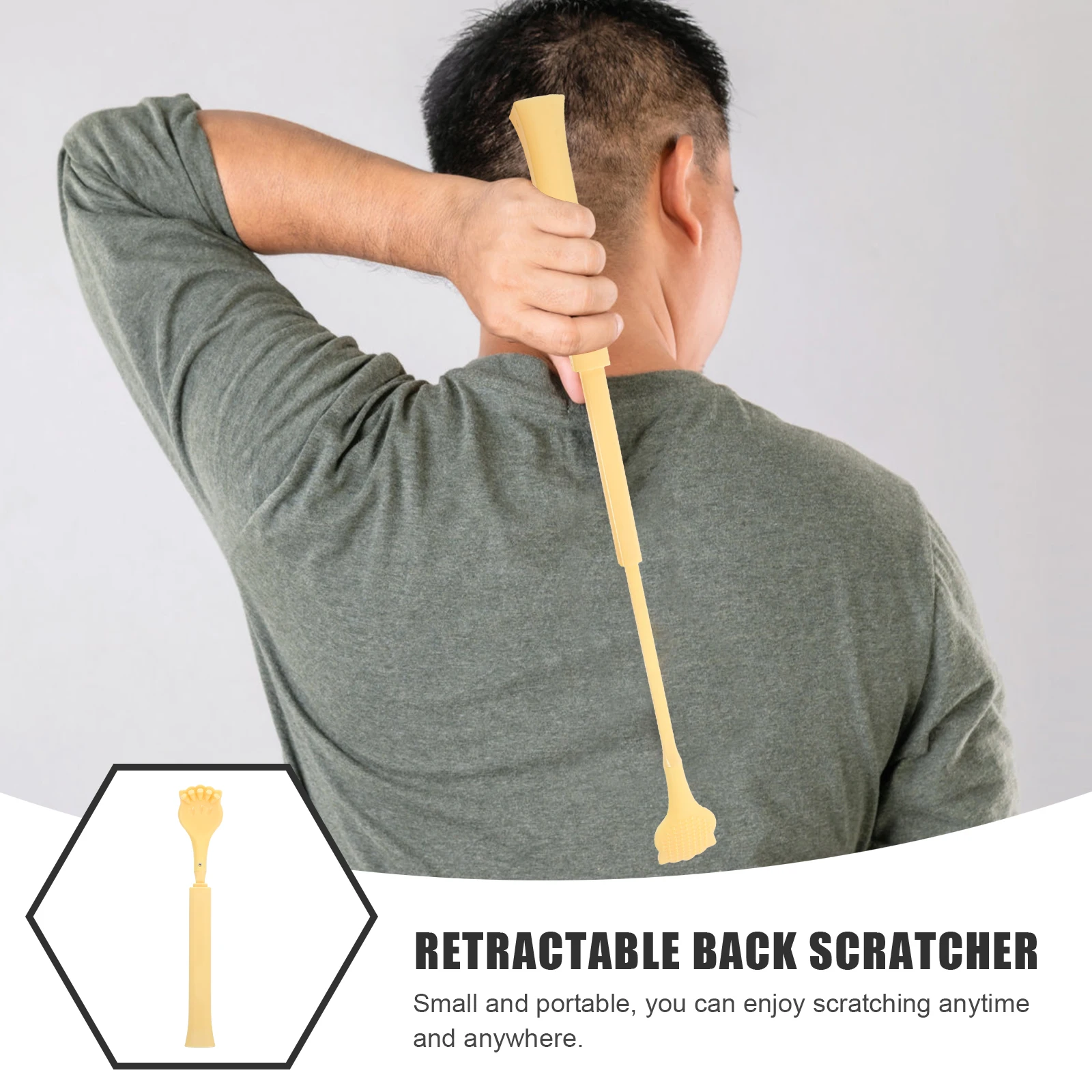 

Удобный скребок для спины, выдвижной портативный скребок для комфортного качества, инструмент для скребка спины, практичный массажер